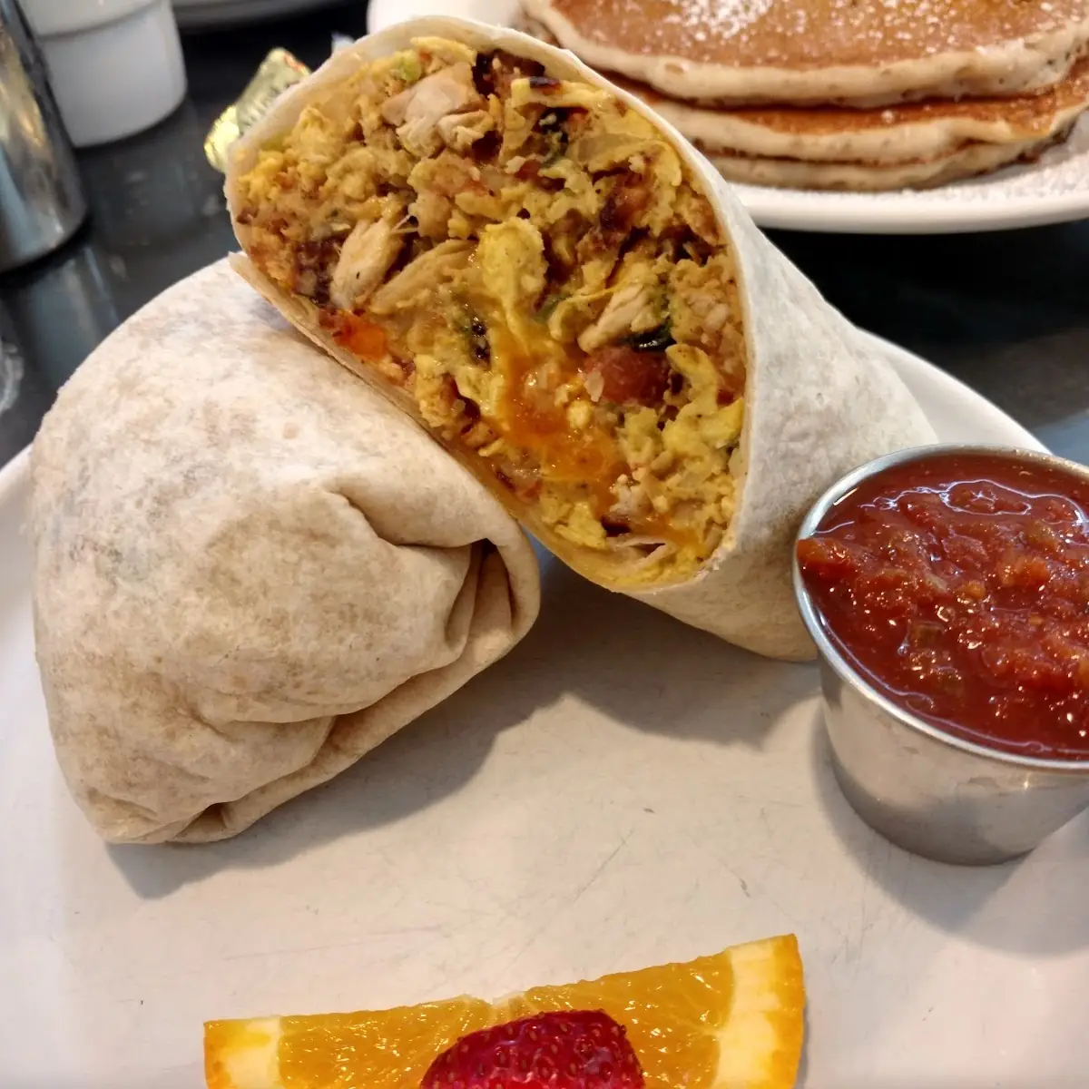 Epic Breakfast Burrito with Portuguese Sausage