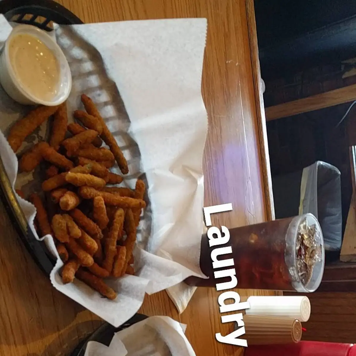 Fried Green Beans and Mini Corn Dogs