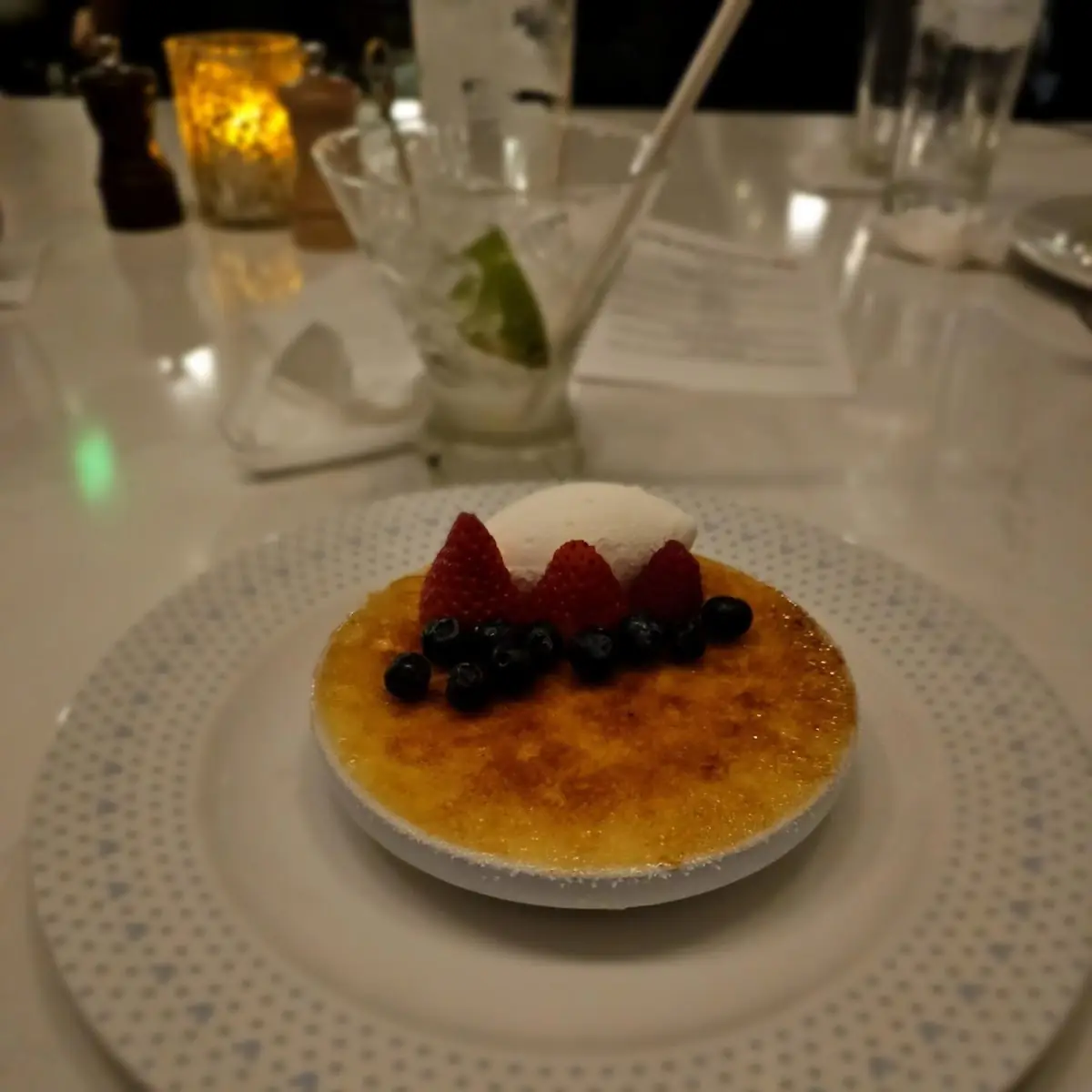 Crème Brûlée Fresh Berries