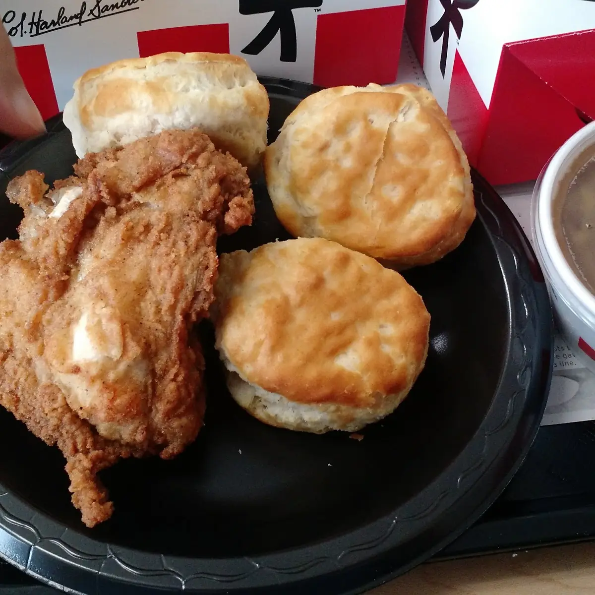 Fried Chicken and Biscuit