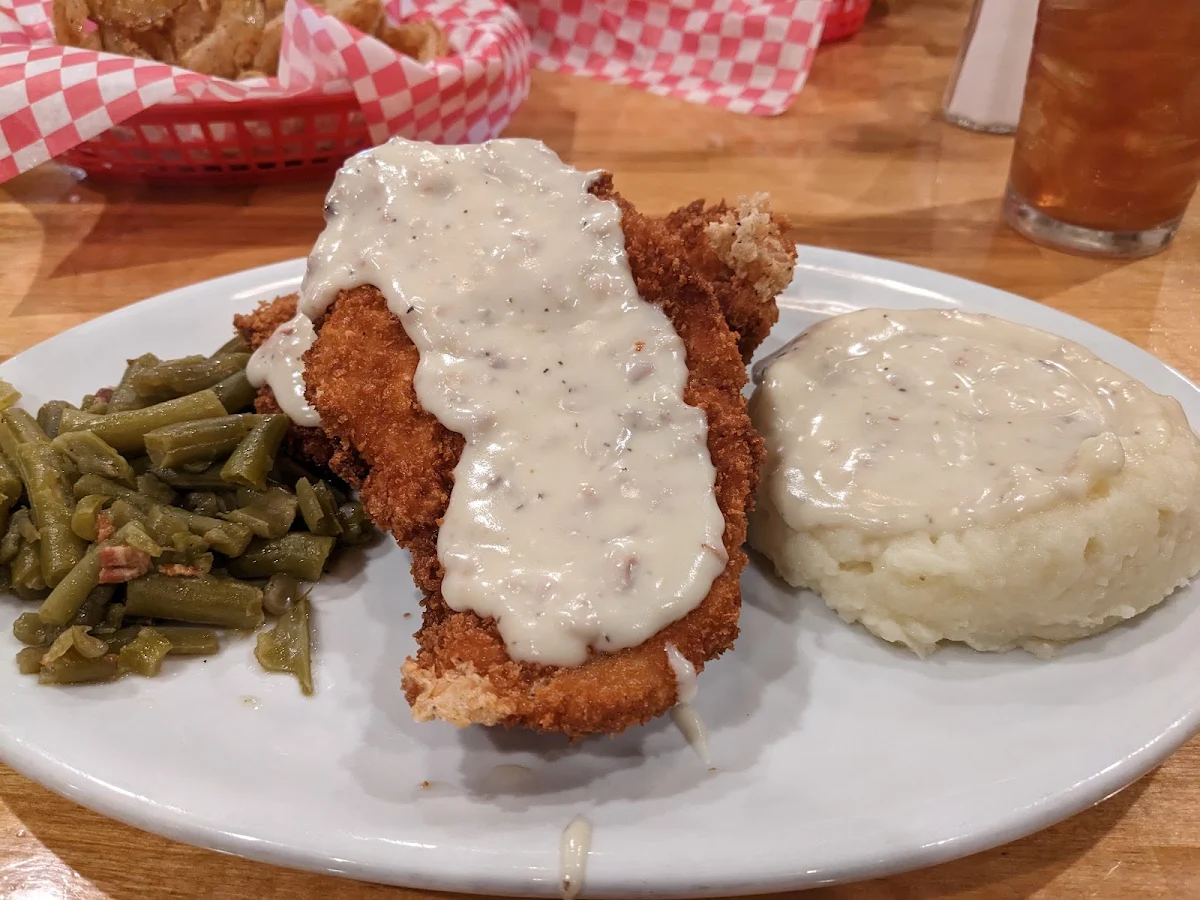 Chicken Fried Chicken with Mashed Potatoes