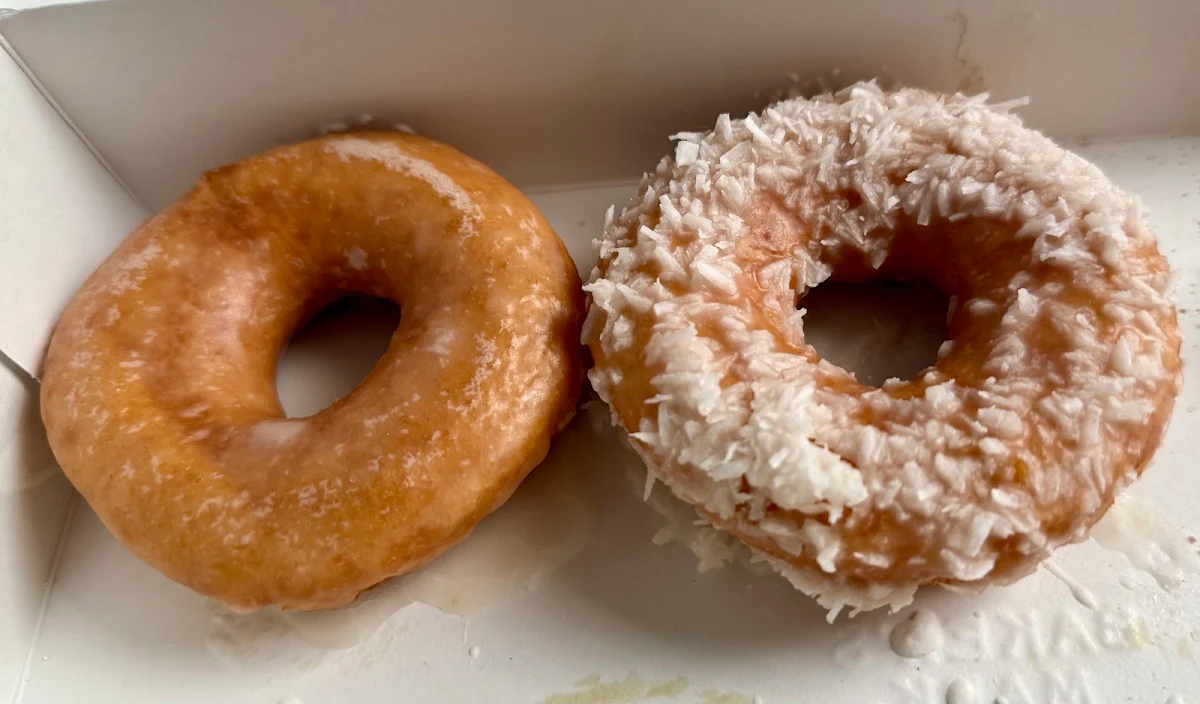 Glazed and Coconut Donut