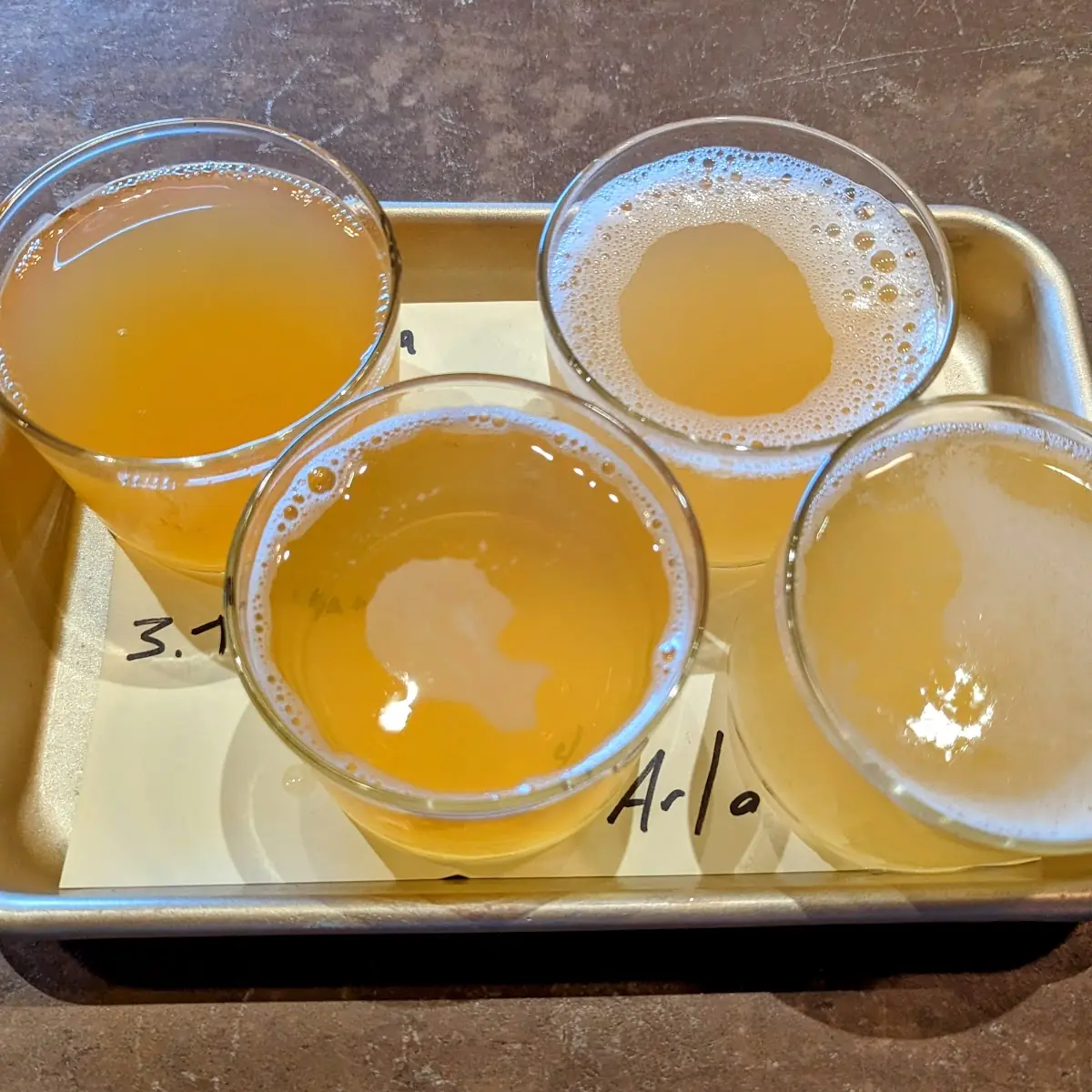 Spanish Cider Flight
