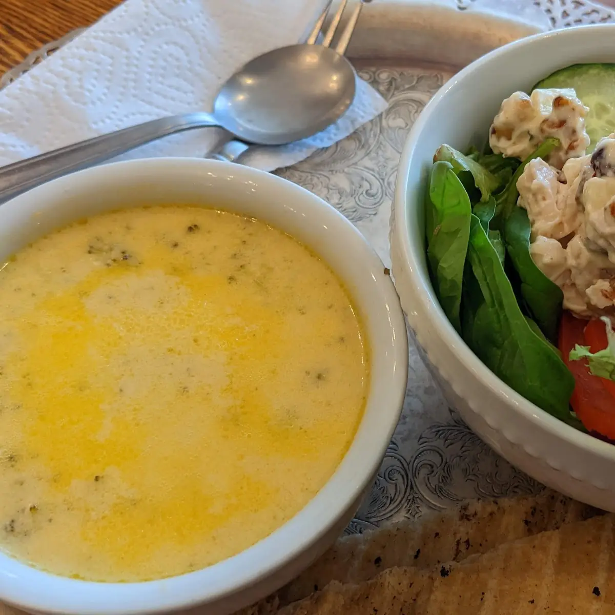Salad and Cup of Soup