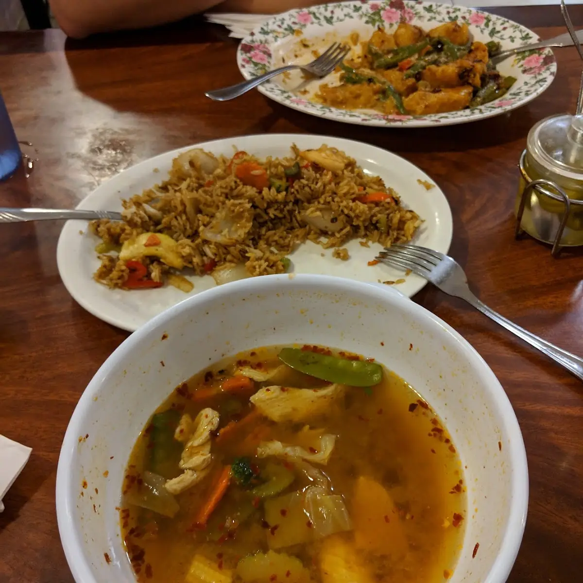 Spicy Catfish Thai Spicy Fried Rice Chicken Vegetable Soup