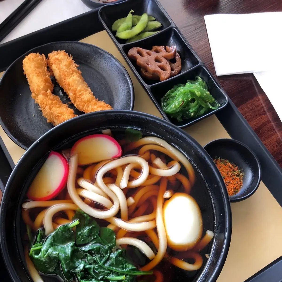 Tempura Shrimp Udon Soup