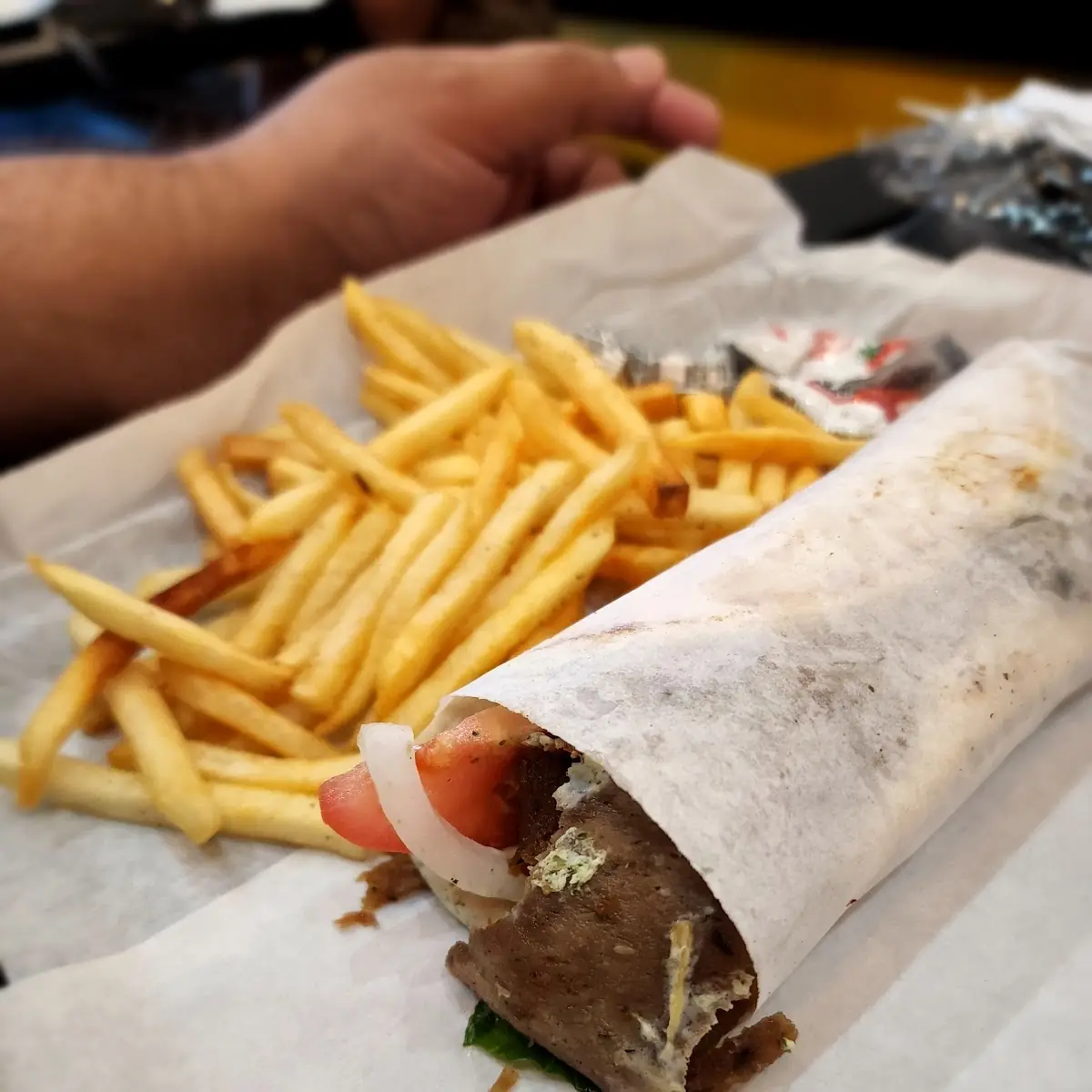 Gyro Sandwich with Fries