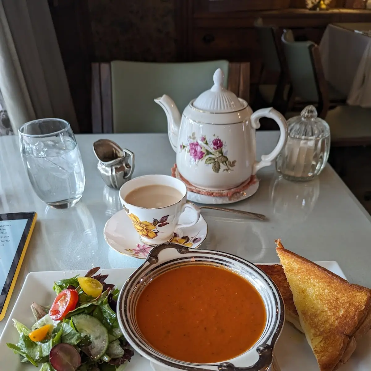 Tomato Soup and Grilled Cheese Sandwich