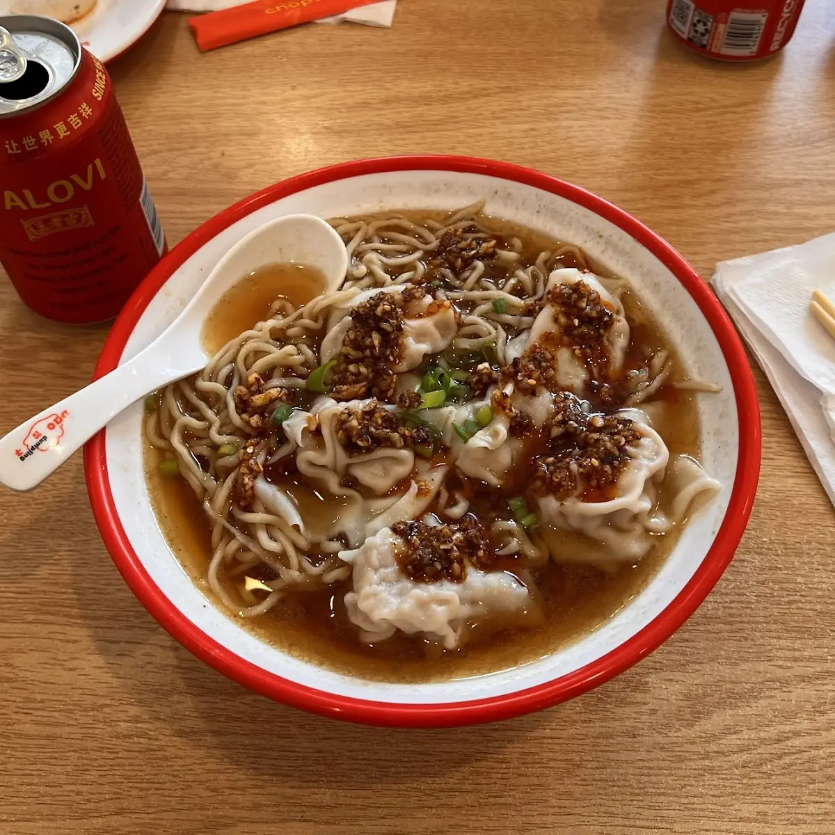 Pork & Shrimp Wonton Noodle Soup 7pcs