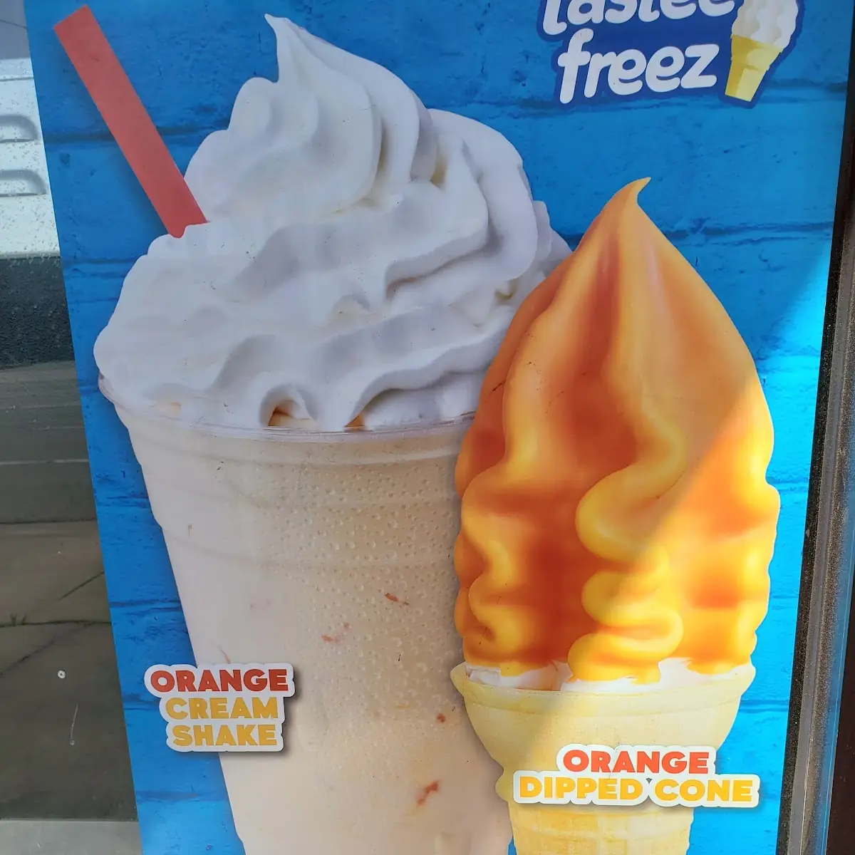 Orange Dipped Cone