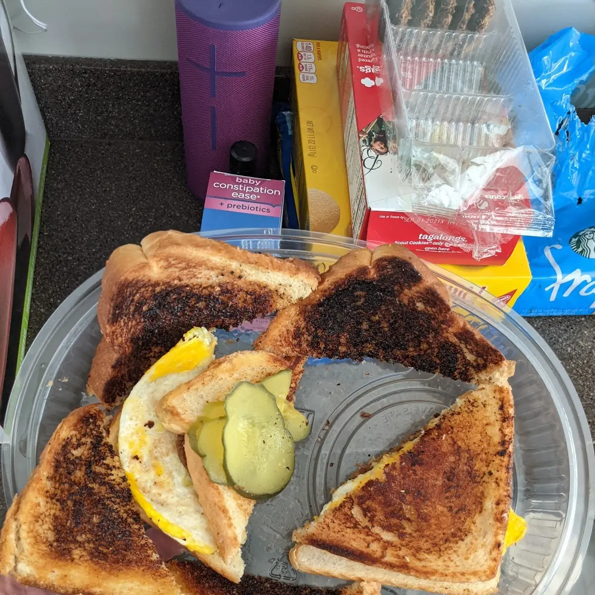 Sausage Eggs and Cheese Sandwich