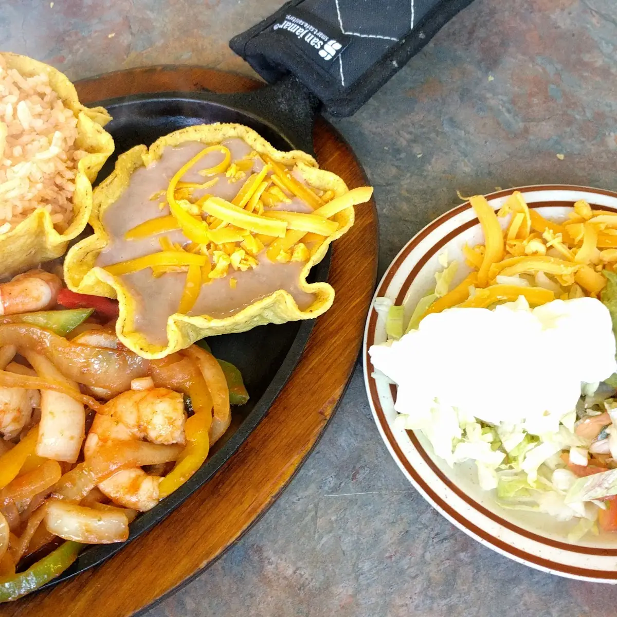 Shrimp Fajitas Lunch