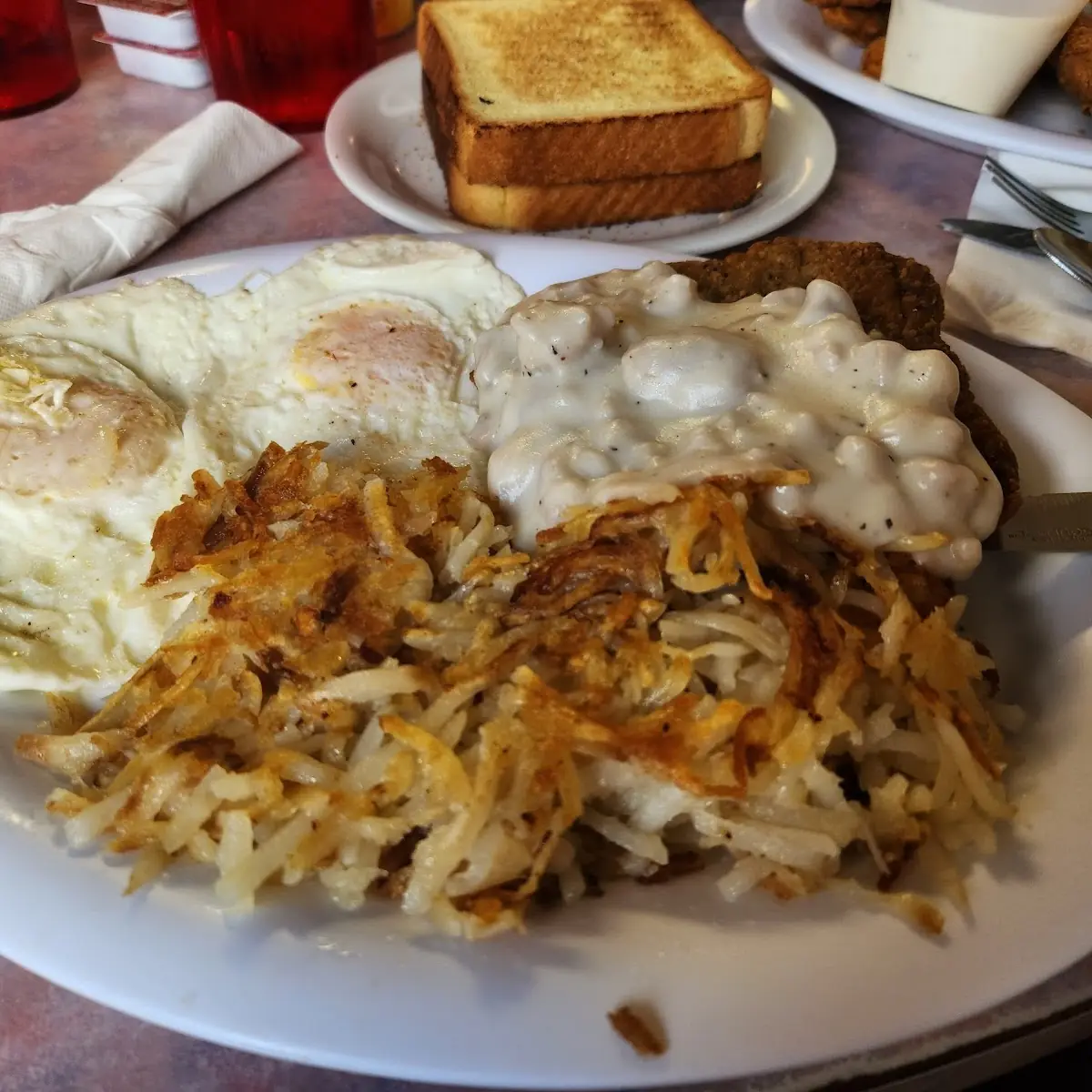 Country Style Ham and Two Eggs