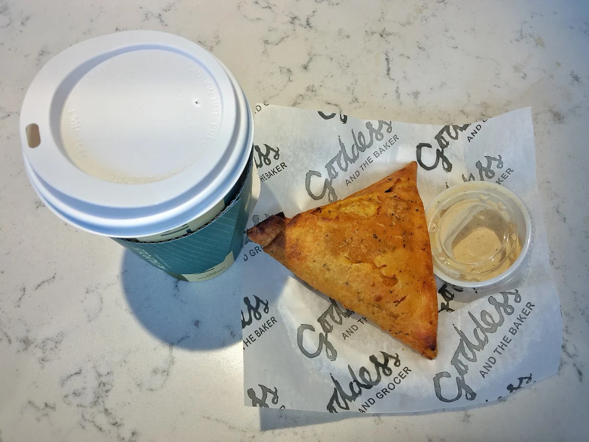 Coffee and Butter Chicken Samosa