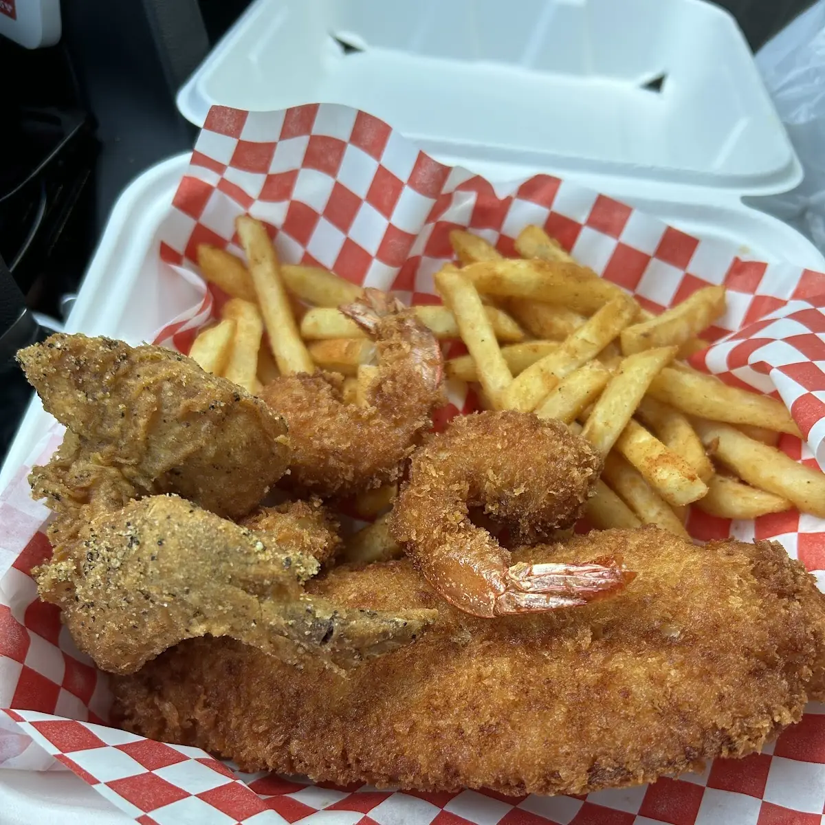 Fried Fish Fillet and Shrimp