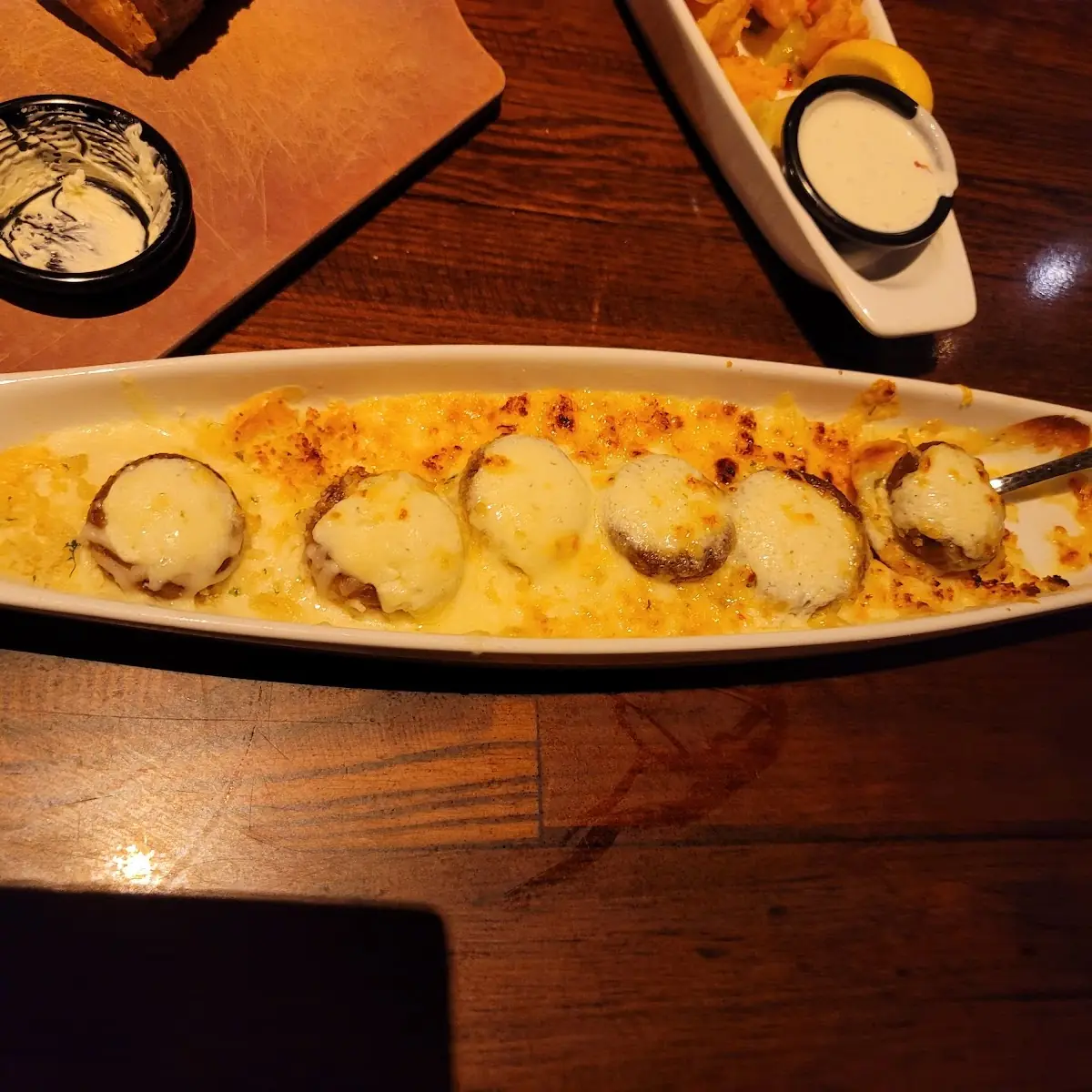 White Cheddar Stuffed Mushrooms