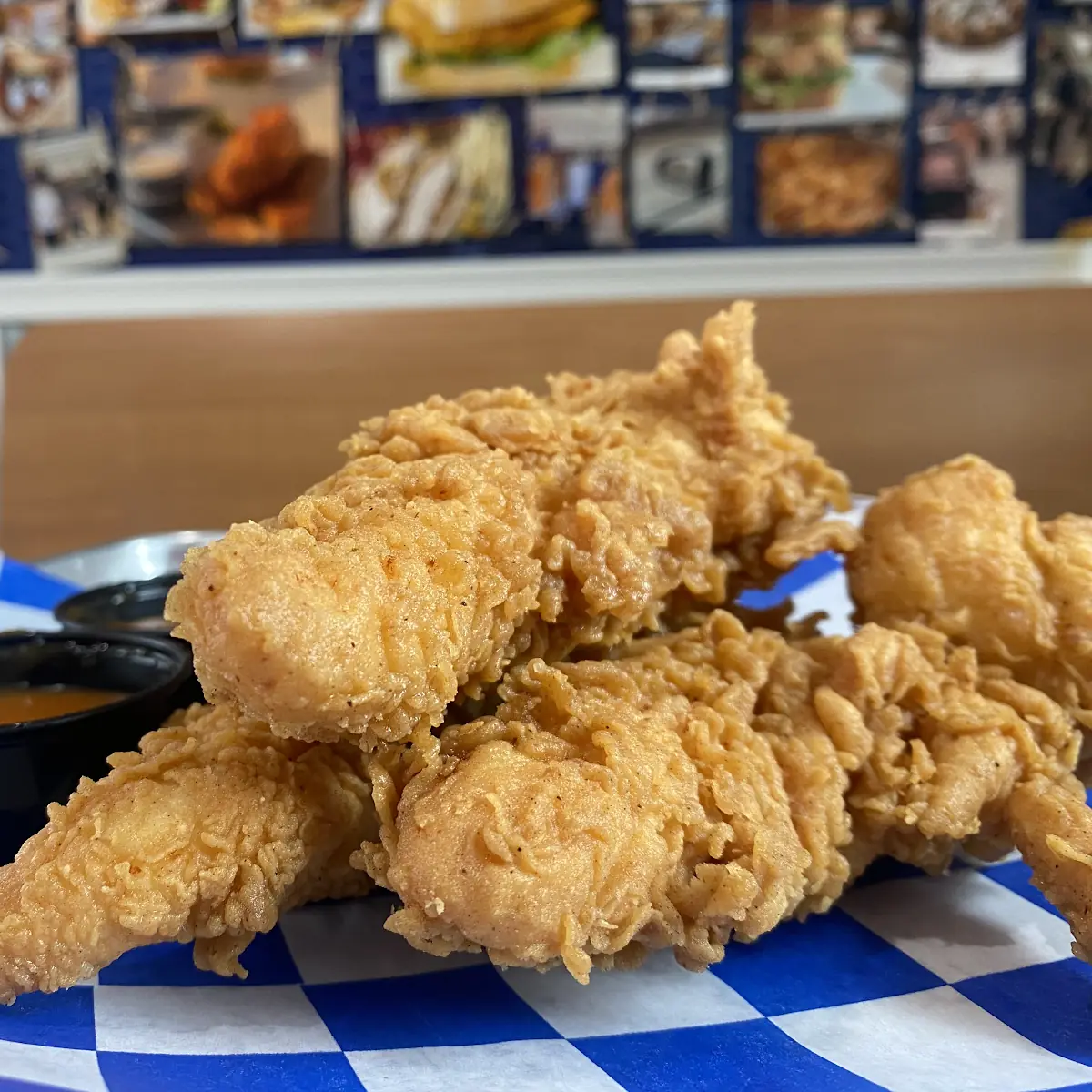 Crispy Fried Chicken Tenders with Sauce