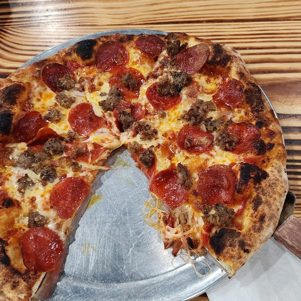 Wood Fired Meat Lover's Pizza