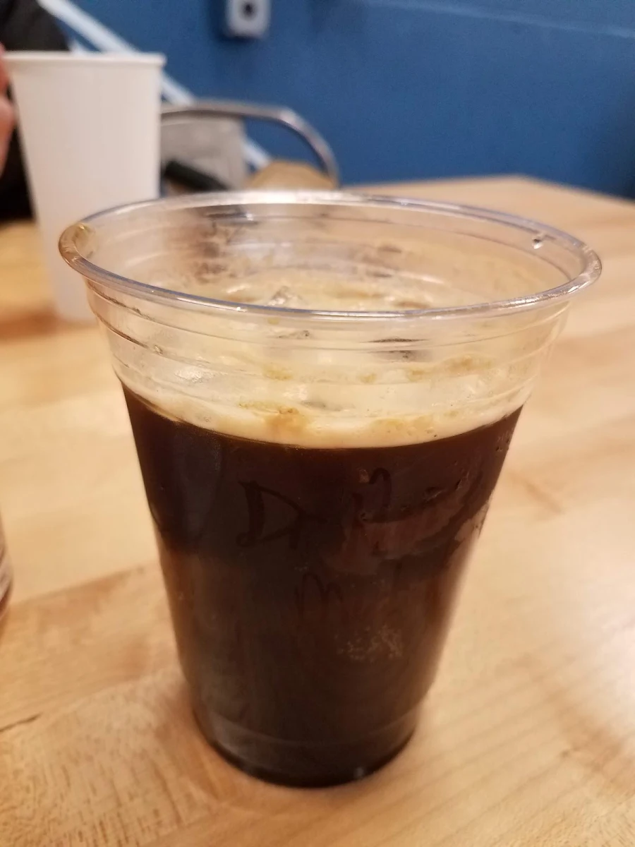 Dr Pepper Coffee and Donut