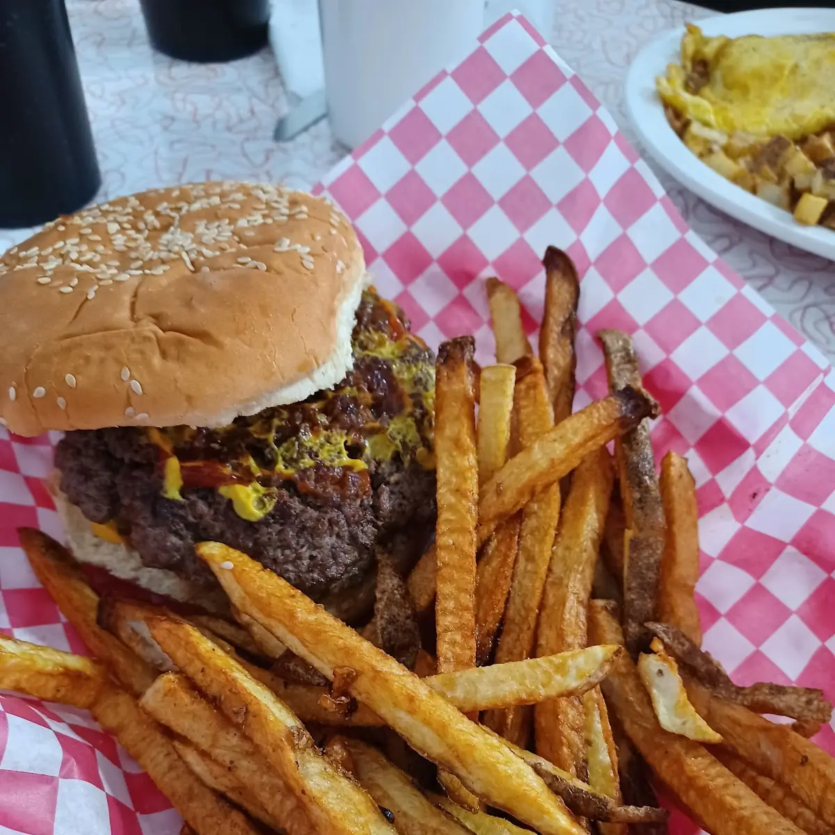 Burger and Fries