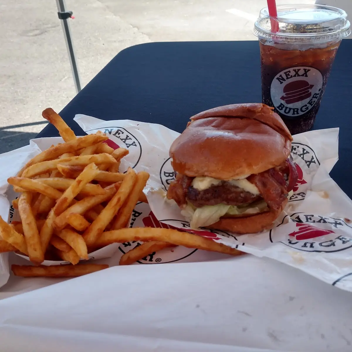 Bacon Cheeseburger and Fries