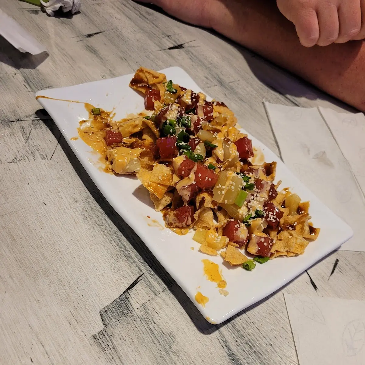 Ahi Poke Nachos