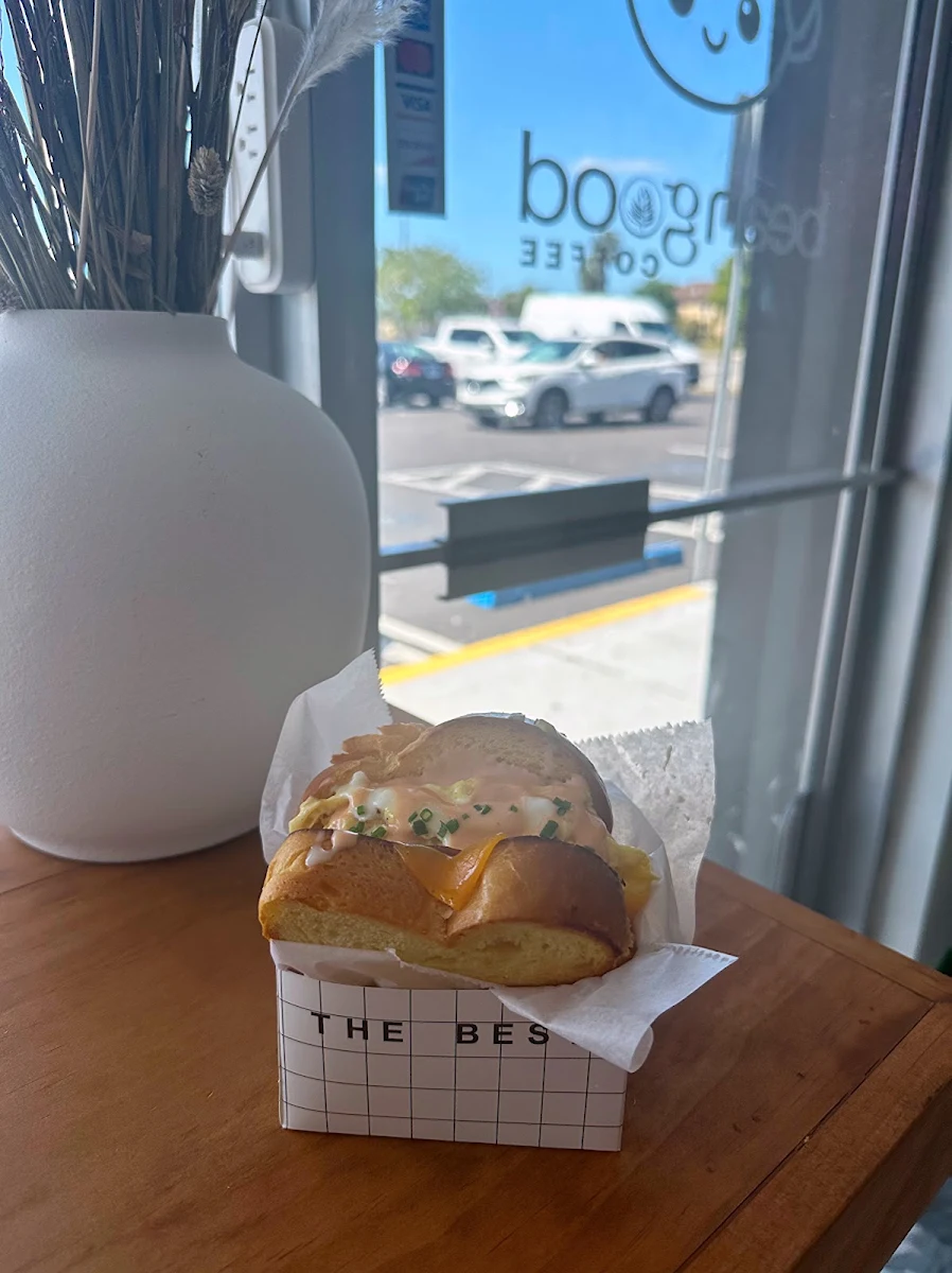 Ham Egg Drop Sandwich