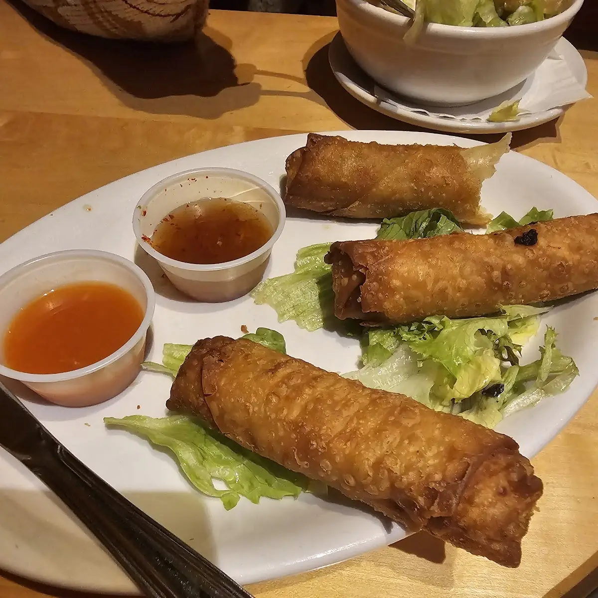 Crispy Spring Roll with Duck Sauce