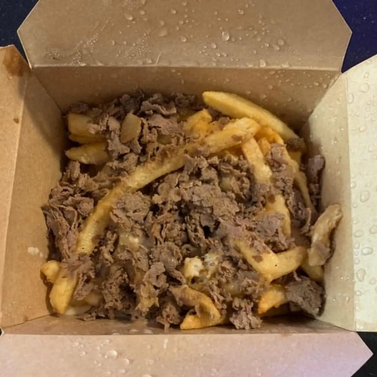 Steak Fries with Melted Cheese