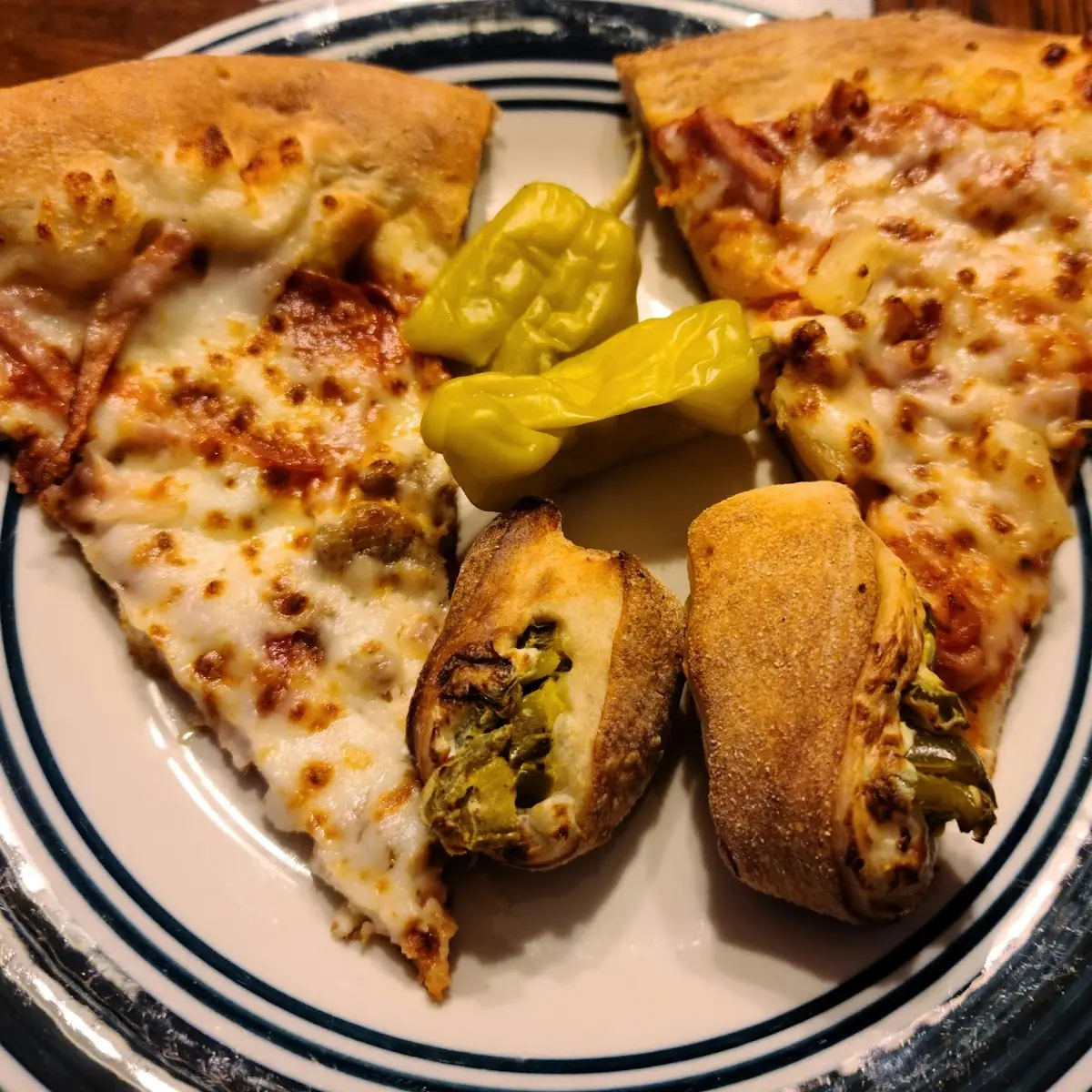 Pizza and Jalapeño Poppers