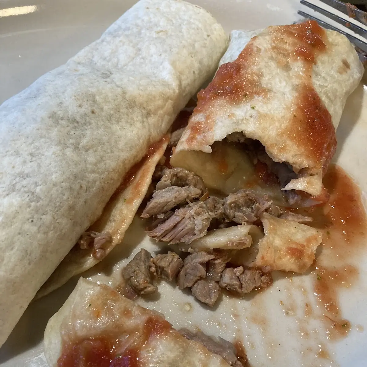 Beef Burrito Taco Choice of Rice or Beans