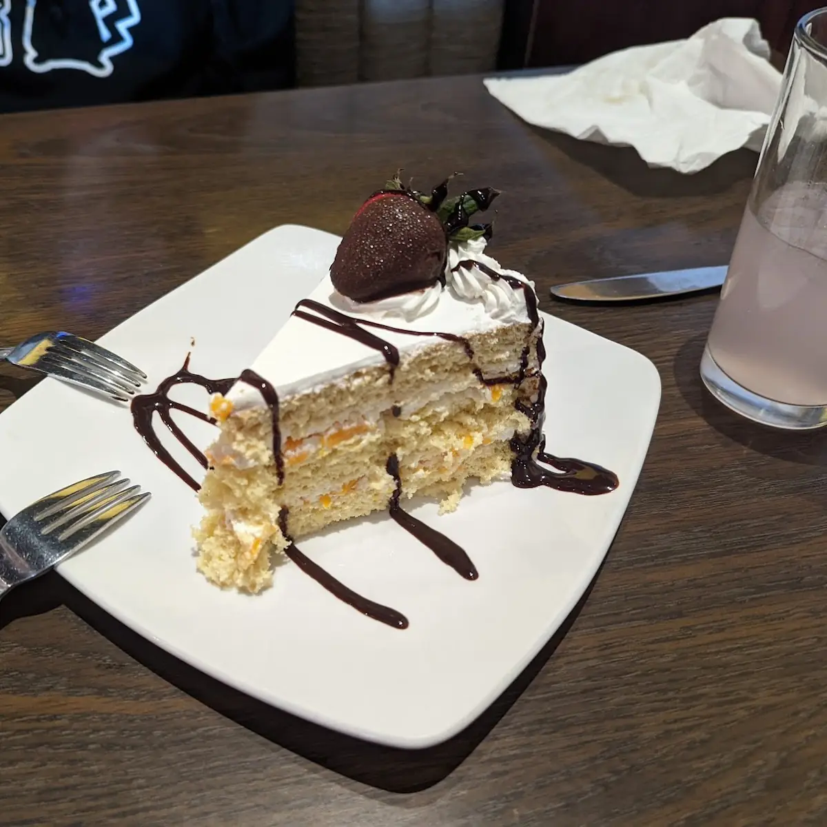 Strawberry Tres Leches Pastel