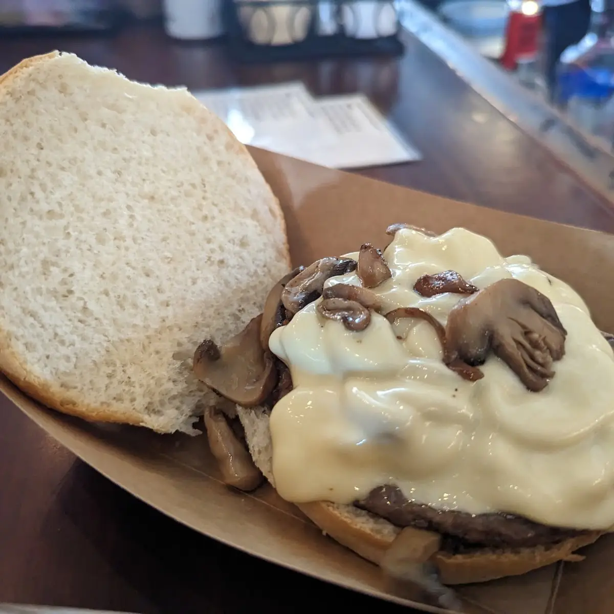 Mushroom Swiss Burger