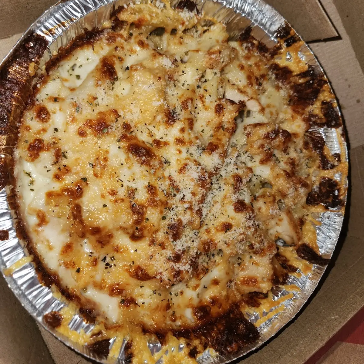 Oven-Baked Chicken Alfredo Pasta