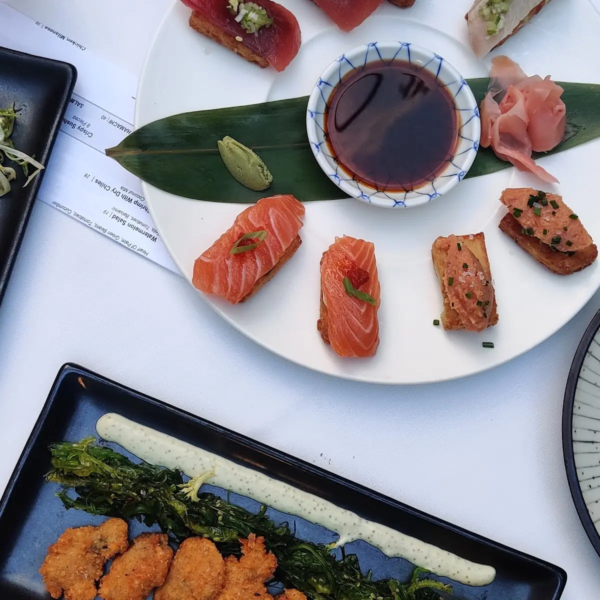 Tuna Tartare Crispy Sushi Fried Oysters