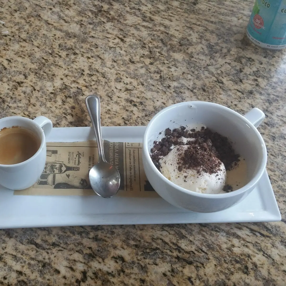 Vanilla Ice Cream with Cuban Espresso
