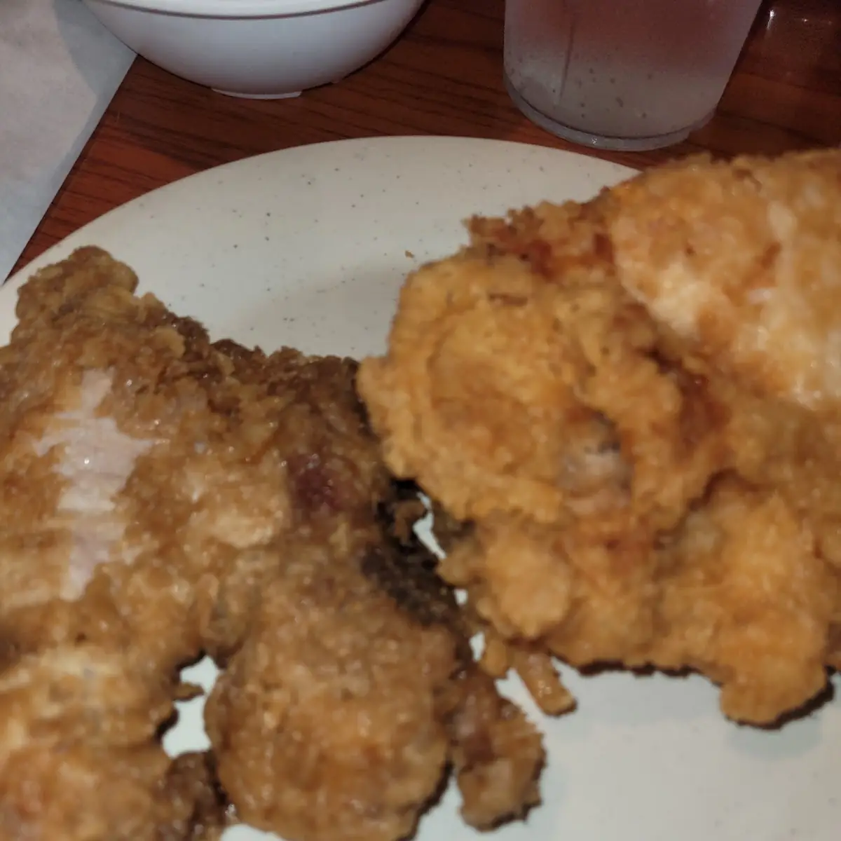 Fried Pork Chop and Chicken Thigh