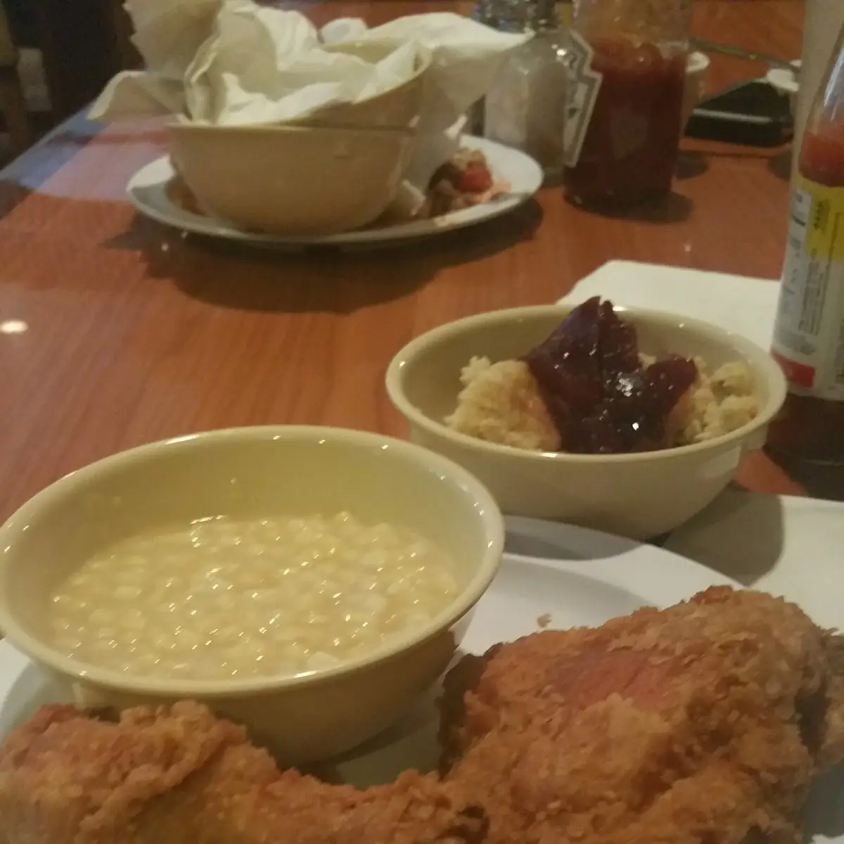 Fry Chicken and Sweet Corn