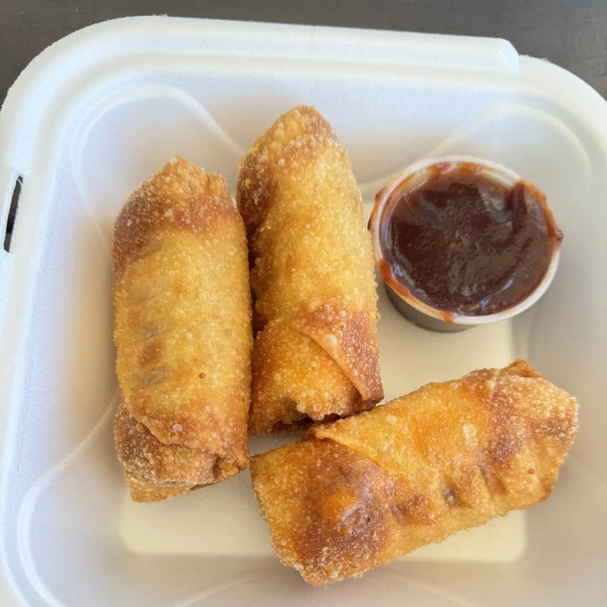 3 Pulled Pork Egg Rolls