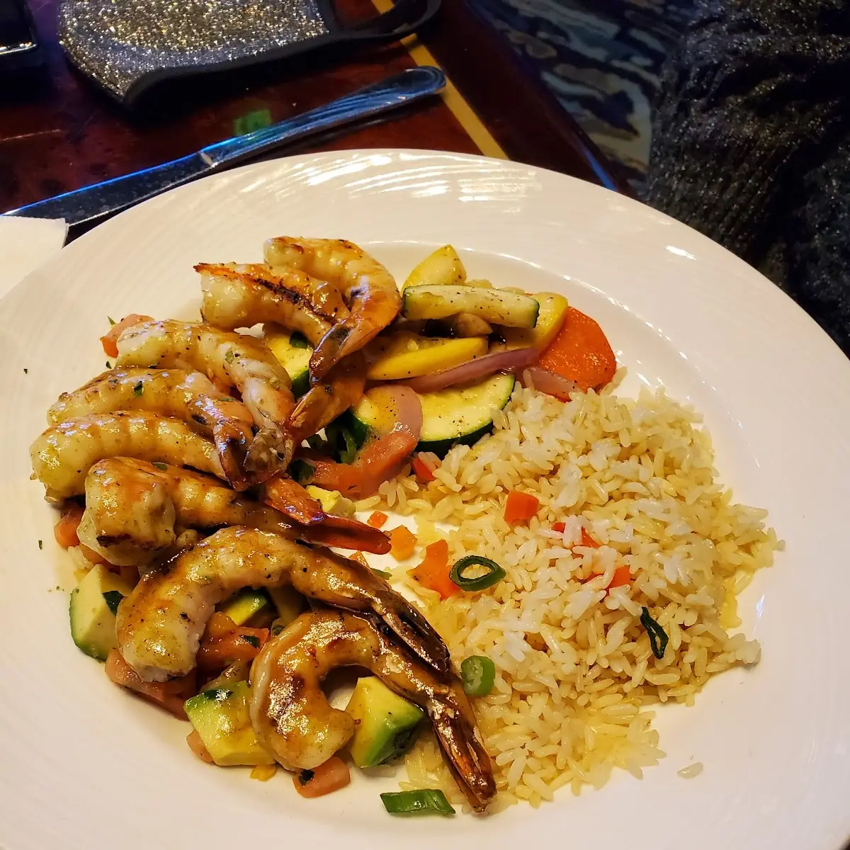 Caesar Salad Grilled Shrimp