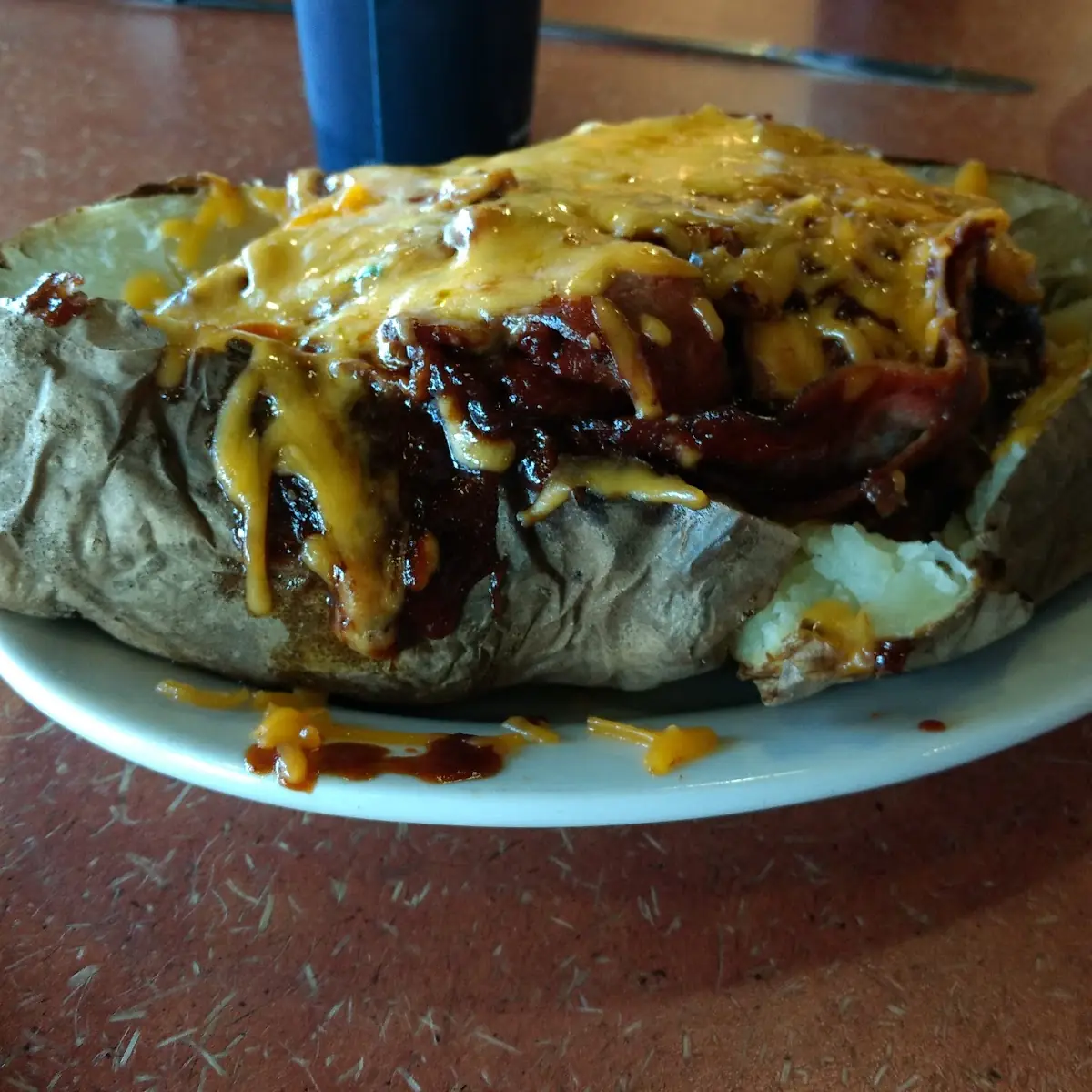 Chopped Brisket Baked Potato