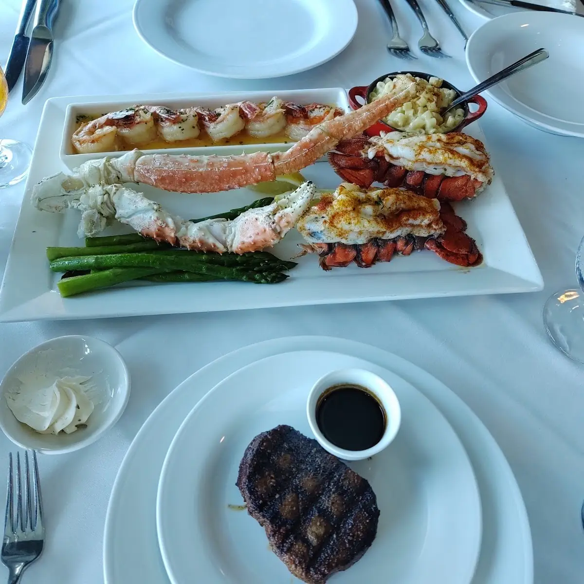 Steak and Lobster Tail, Neros Steakhouse
