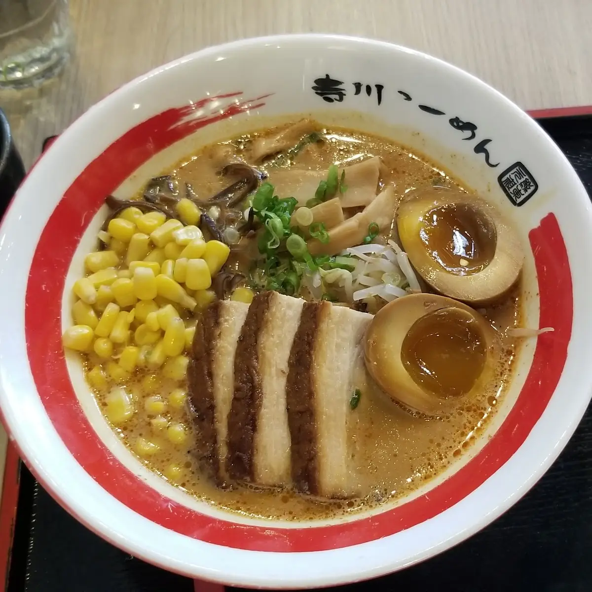 Spicy Miso Ramen with Extra Egg and Corn