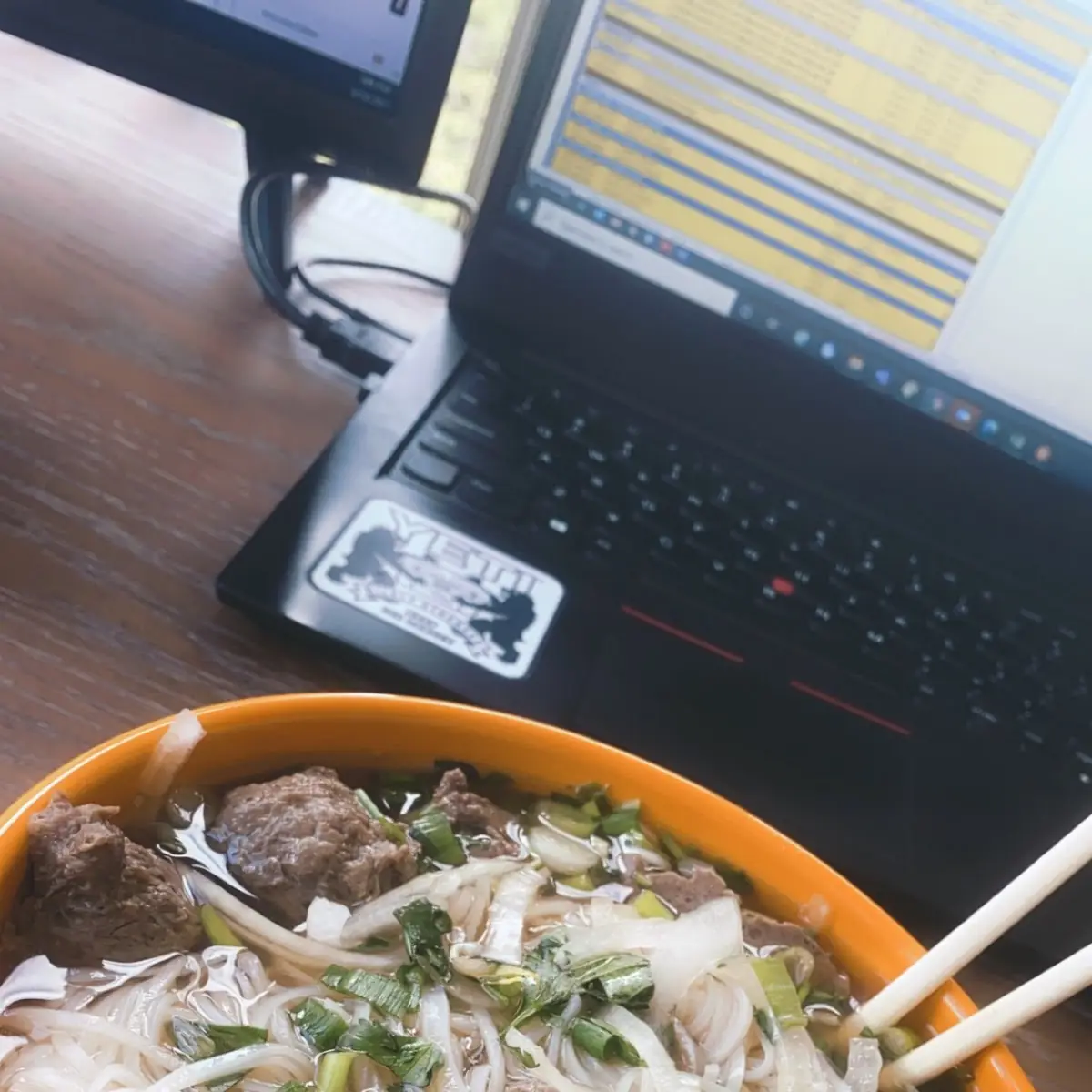 Beef Stew with Rice Noodles Soup