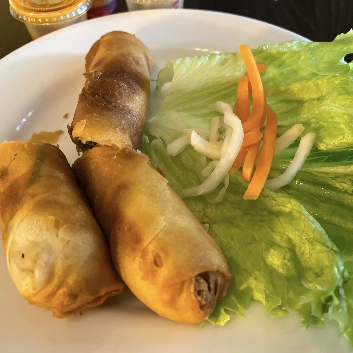 Two Veggie Egg Rolls