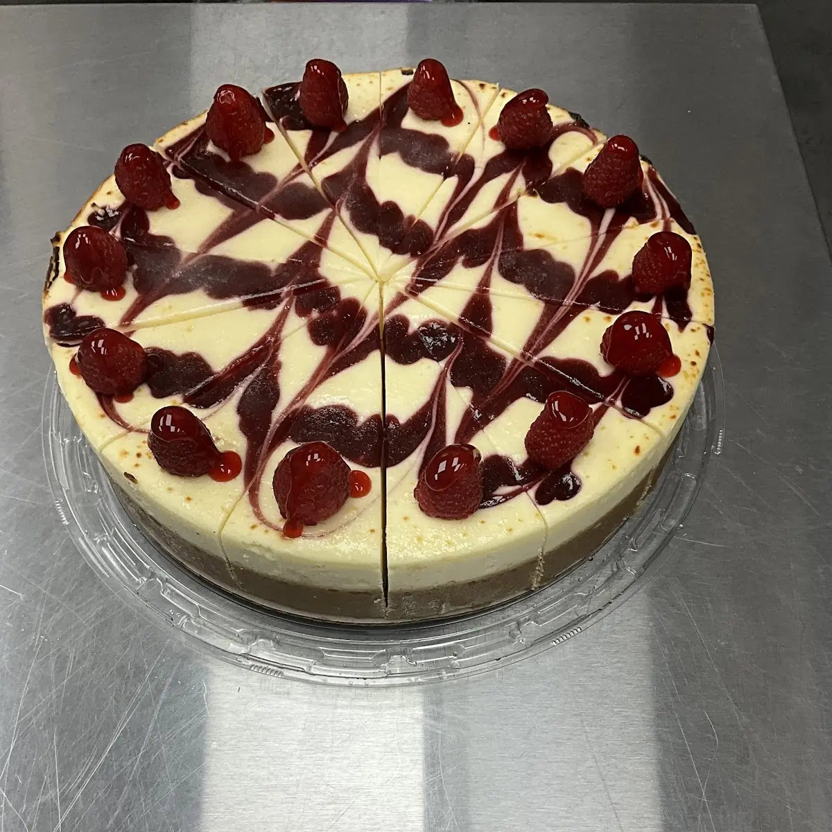 Cheesecake Slice - Raspberry White Chocolate