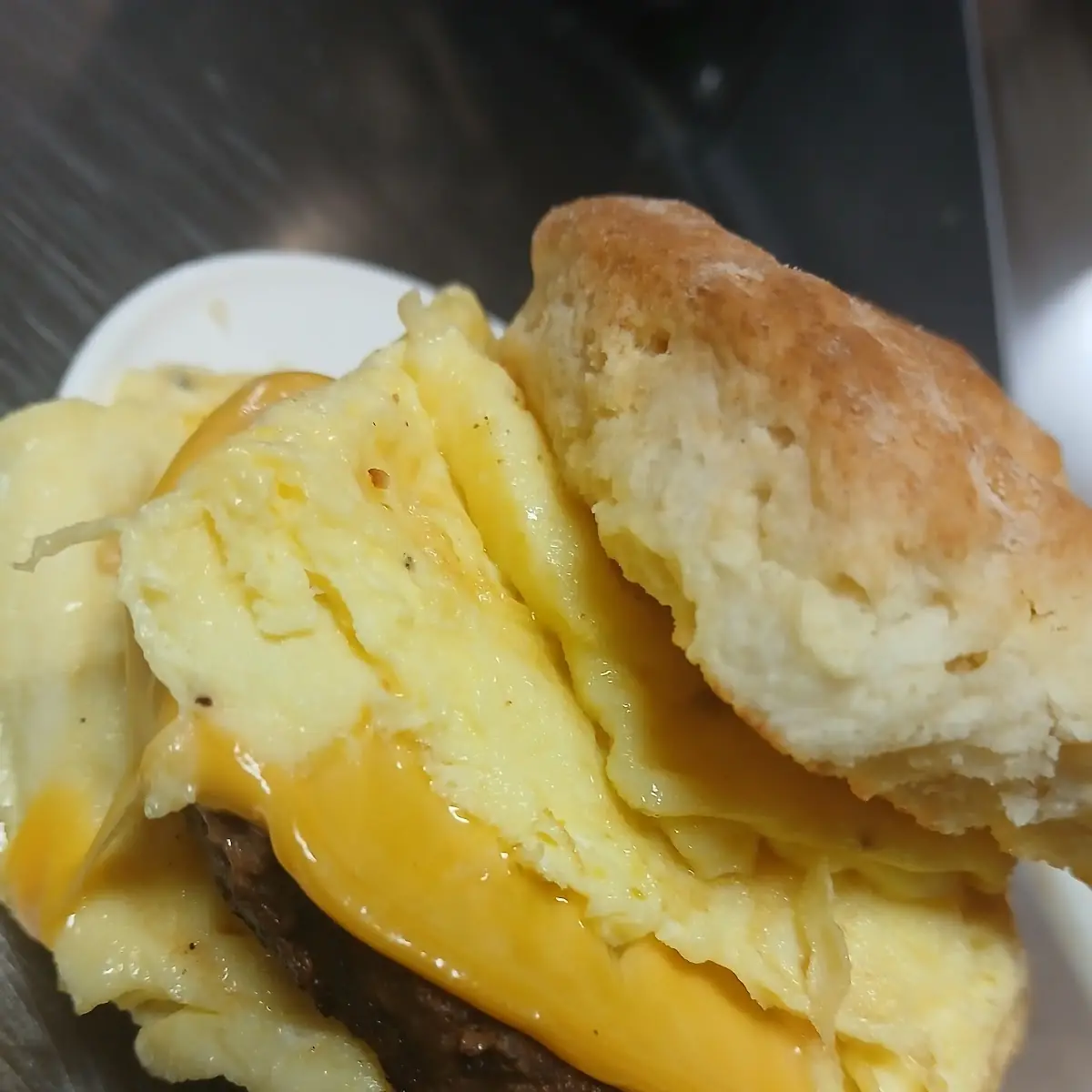 Sausage Egg and Cheese Sandwich