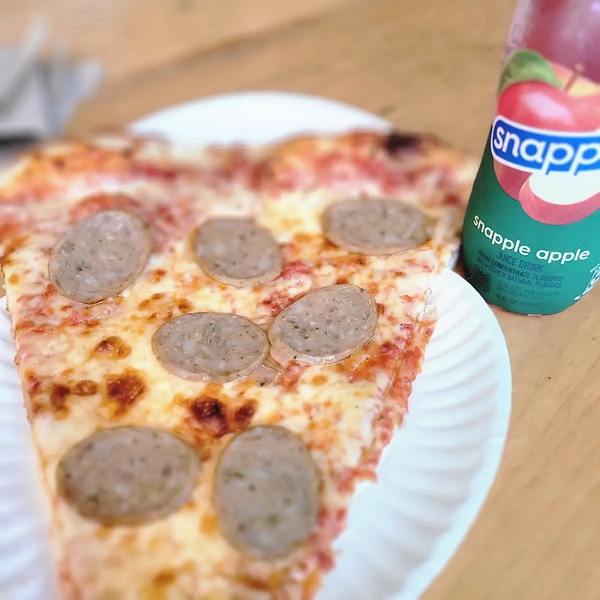 Italian Sausage Pizza Slice