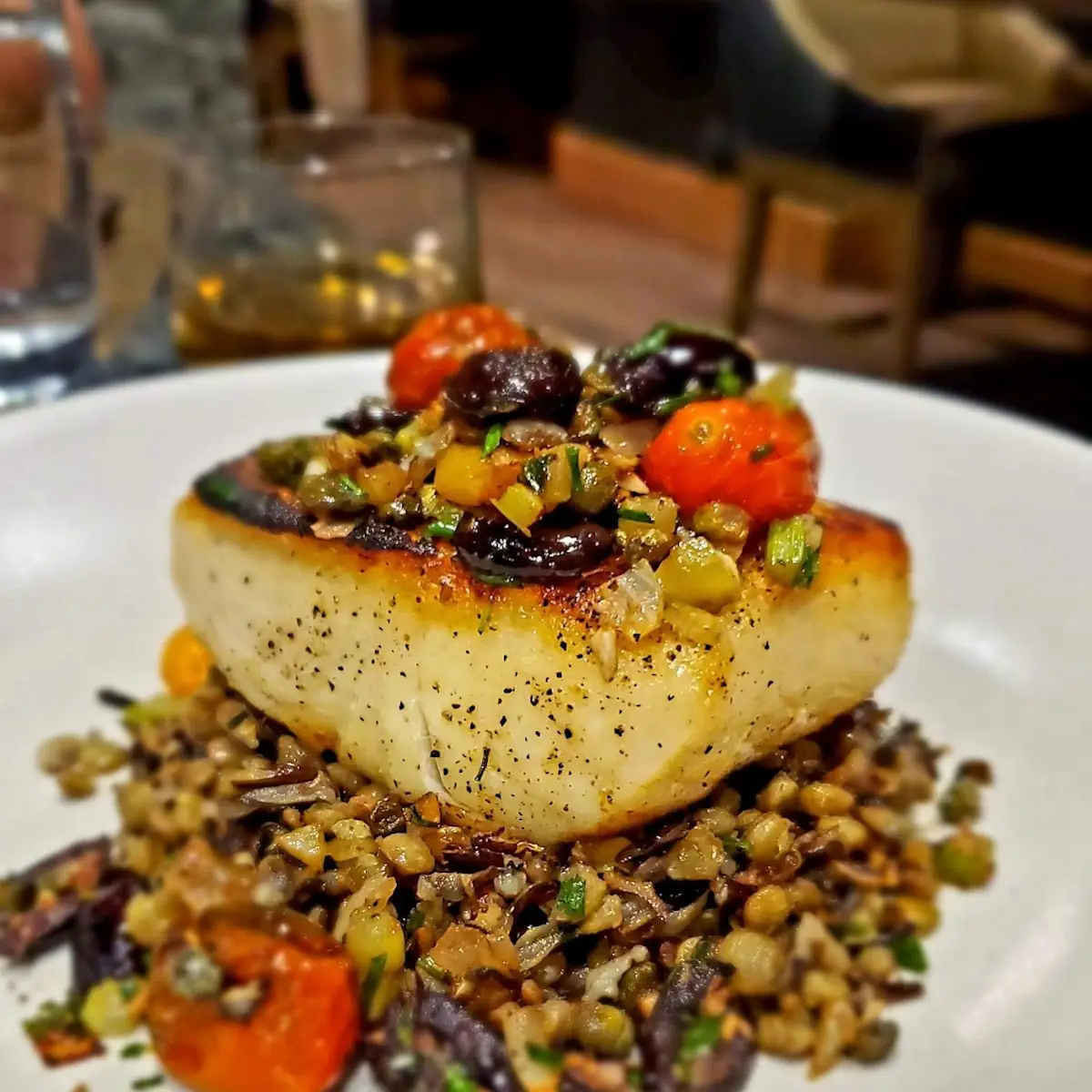 Pan Seared Halibut