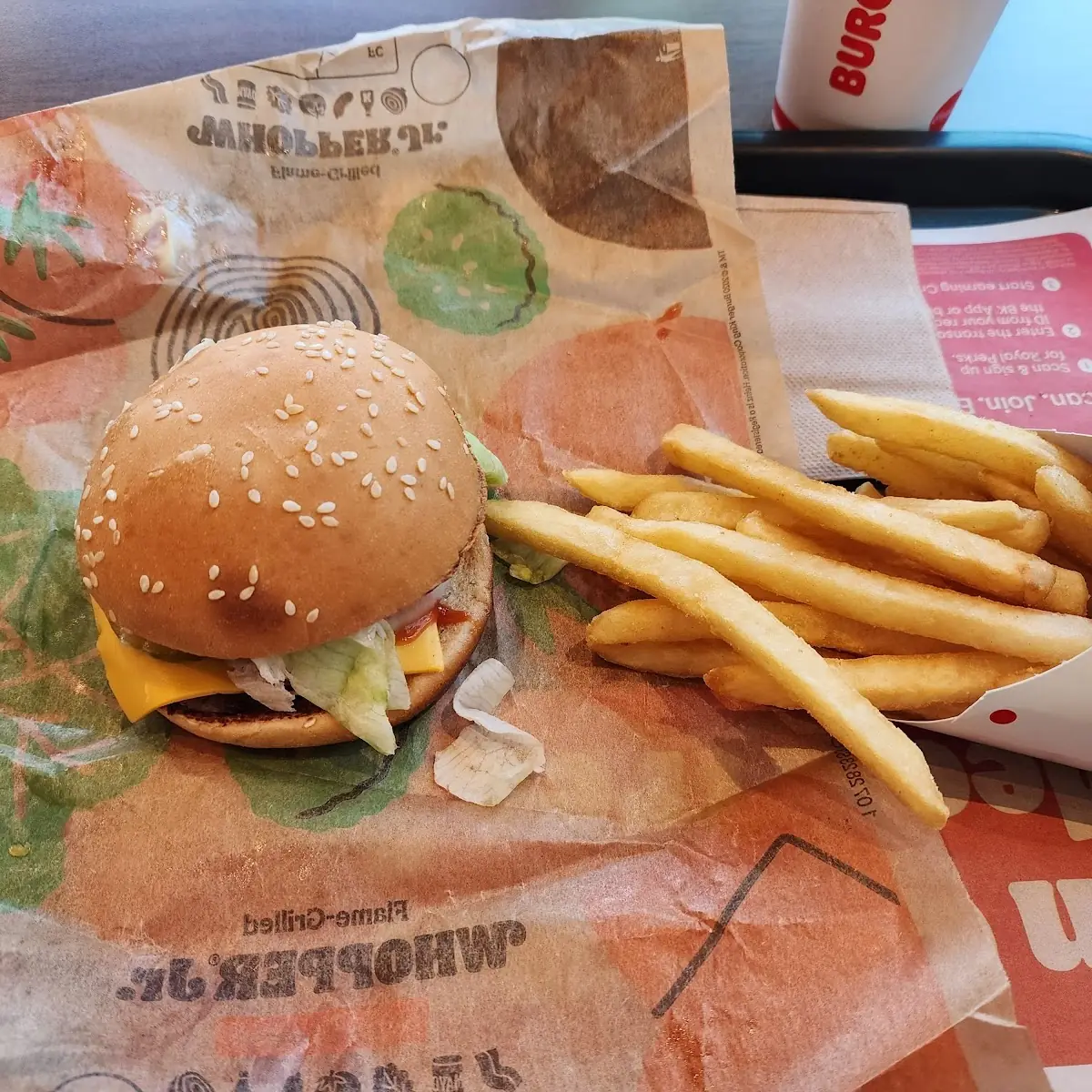 Medium Fries & Impossible Whopper